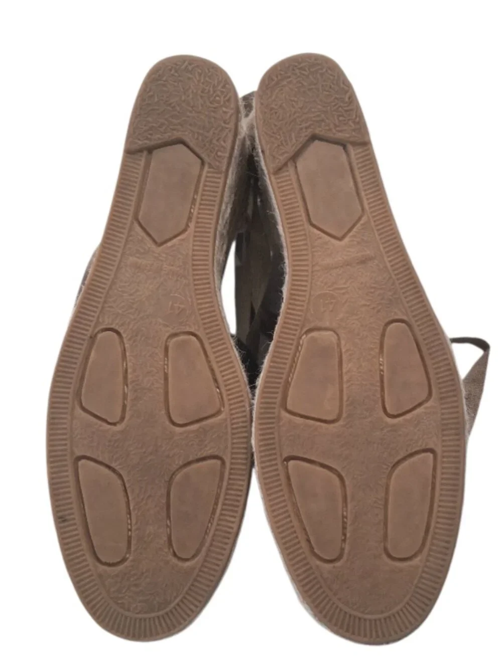 VISCATA Black/Cream Laces Espadrille Canvas Wedges w/Ankle Laces Sz 41/10 1/2